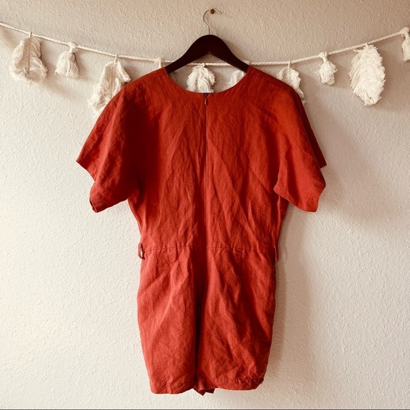 Urban Outfitters | Linen Kimono Romper - Picture 2 of 5